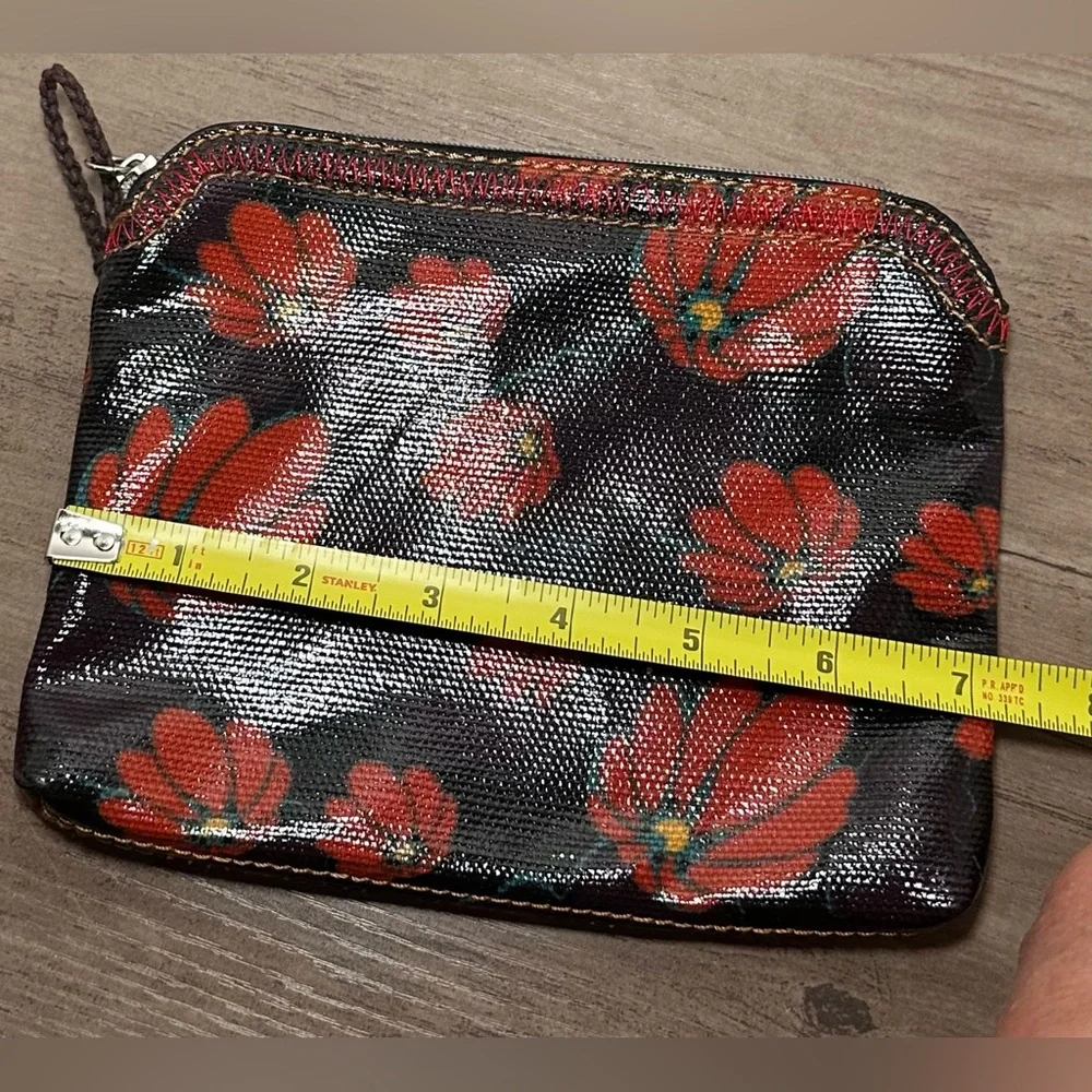 Sakroots Floral Cosmetic Makeup Bag Red &‎ Navy.
